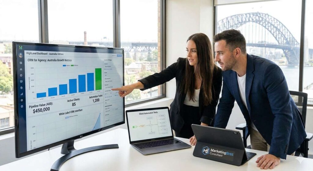 CRM dashboard for Australian agencies